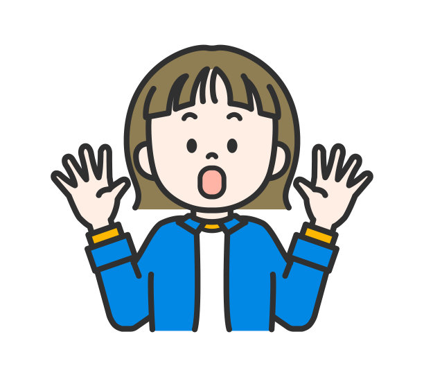 一个惊讶的女人的插图图片下载