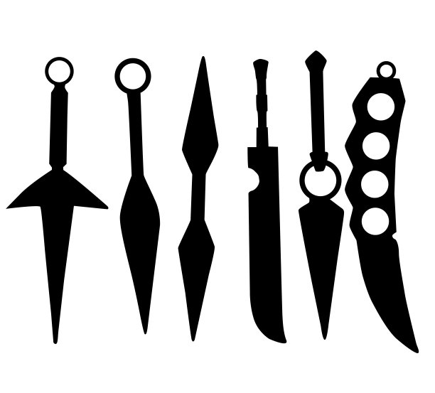 黑色忍者武器图片下载