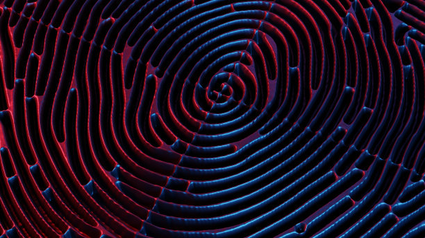 这张迷人的图片以复古的波浪景观为特色，由充满活力的红色和蓝色灯光照亮，唤起怀旧而又未来的氛围。图片下载