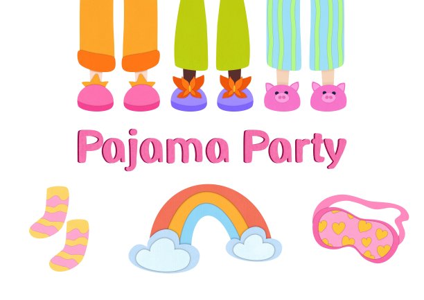 套装睡衣配件为睡衣派对图片下载