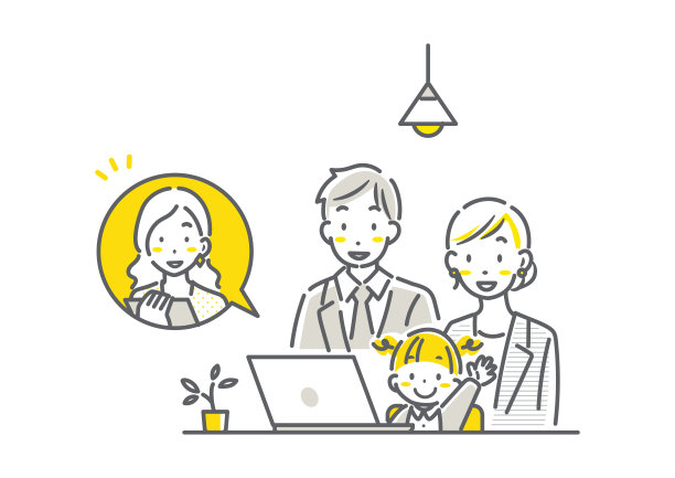 在线家庭面试，穿西装图片下载