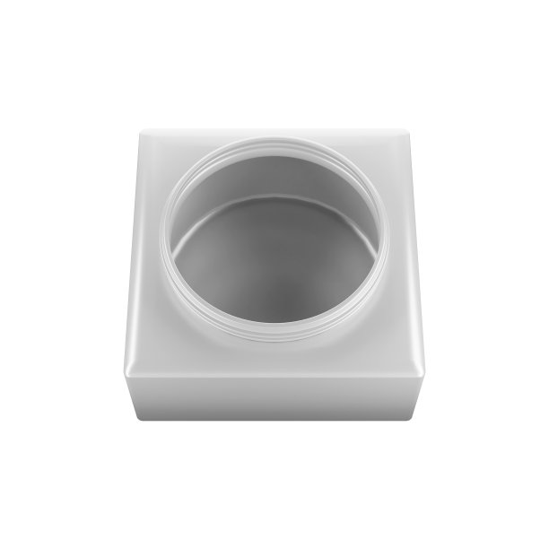 乳白色面霜罐3D。图片下载