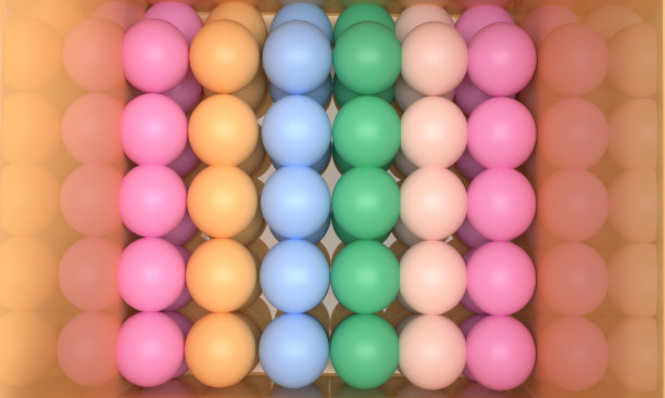 气球彩色装饰装饰生日聚会背景壁纸节日搞笑氦气节日周年惊喜礼物对象红绿粉紫飞旗圆圈丝带。三维渲染图片下载