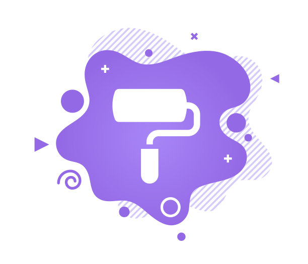 公告设计与绘画图标和抽象背景图片下载