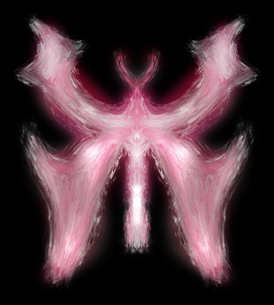 发光的油画蝴蝶艺术照片图片下载