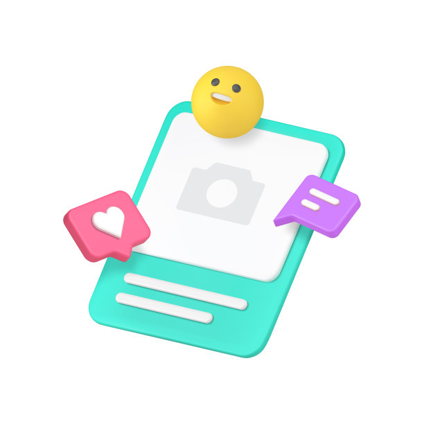 社交网络媒体营销照片帖子互联网传播博客vlog 3d图标现实向量图片下载