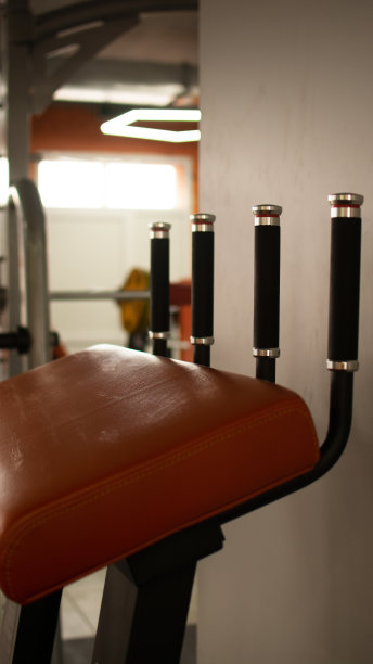 健身或健美概念背景。旧铁哑铃的产品照片，灰色的，在健身房的混凝土地板上。从上面拍摄的照片，有很多复制空间的顶视图图片下载