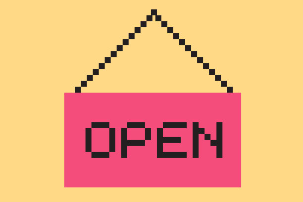 我们打开了，像素样式的文本图片下载