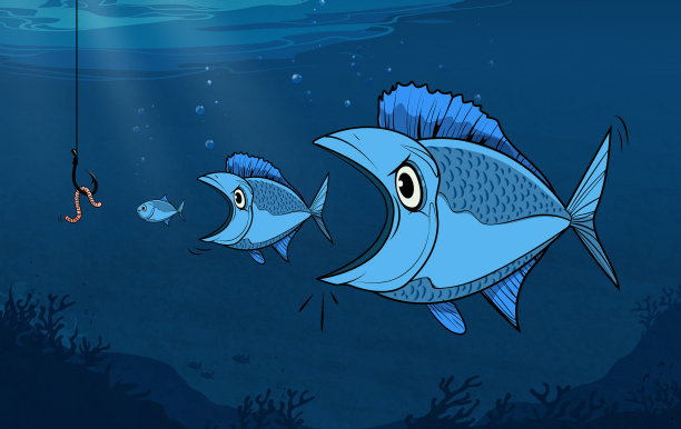 大鱼吃小鱼图片下载