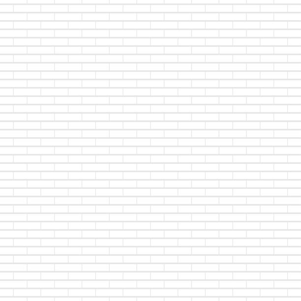 无缝矢量插图的白色粉刷砖墙用作背景或壁纸。图片下载
