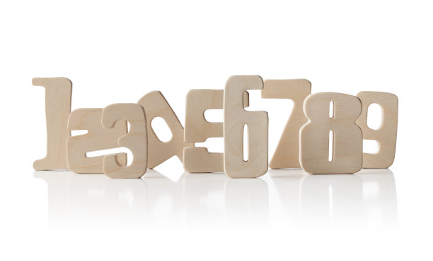 木制的数字图片下载