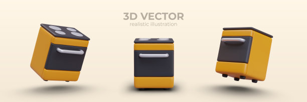 海报上有不同位置的燃气或电烤箱图片下载