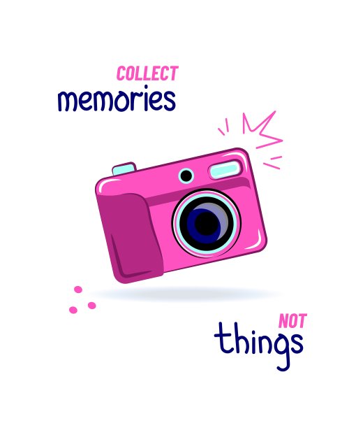 复古Y2K卡通相机，刻字图片下载