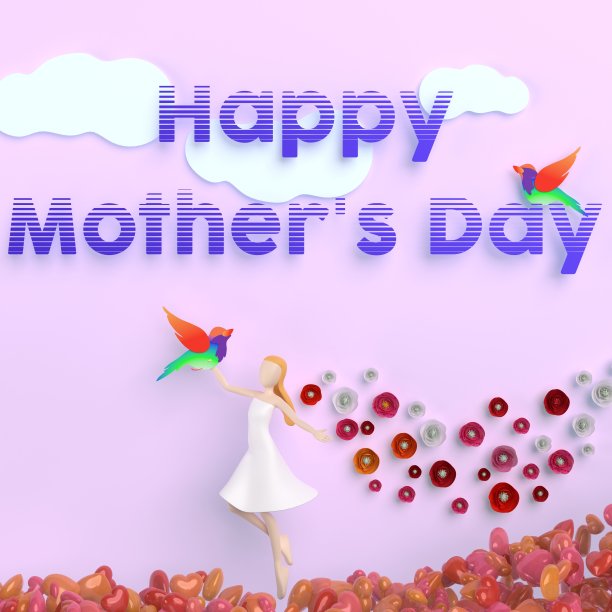 妇女在大自然中享受生活，庆祝母亲节和妇女权利图片下载