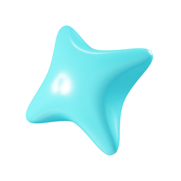 生日派对花柱绿松石彩纸飘带元素。3d渲染插图。图片下载