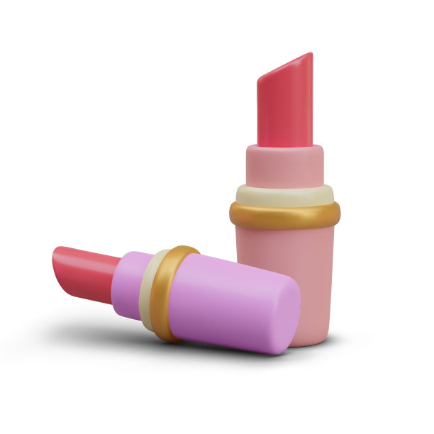 逼真的红色唇膏。明亮的矢量合成在白色的背景图片下载