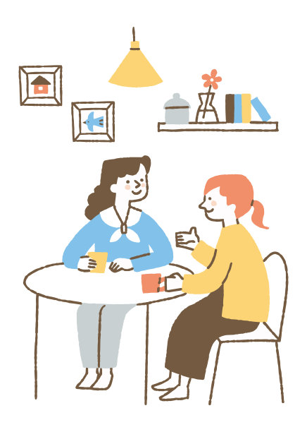 两个女人边喝酒边聊得很开心图片下载