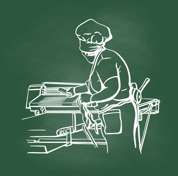 商用厨房烹饪面食黑板图片下载