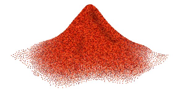 红辣椒香料粉飞溅，红辣椒，红辣椒，辣味飞溅堆，调味碎粒爆裂。矢量隔离在白色背景上，图片下载