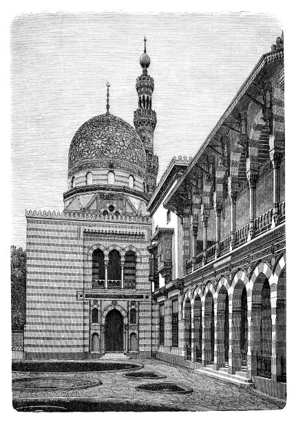 埃及总督府的庭院图片下载