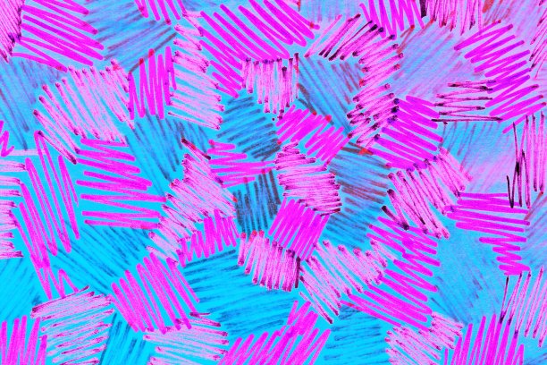 毛毡笔涂鸦五颜六色的涂鸦。抽象纹理绘制与毡尖笔。彩色毡尖墨笔手写画线。素描的概念。无缝模式图片下载