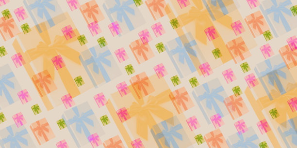 彩色礼品背景拼贴图片下载