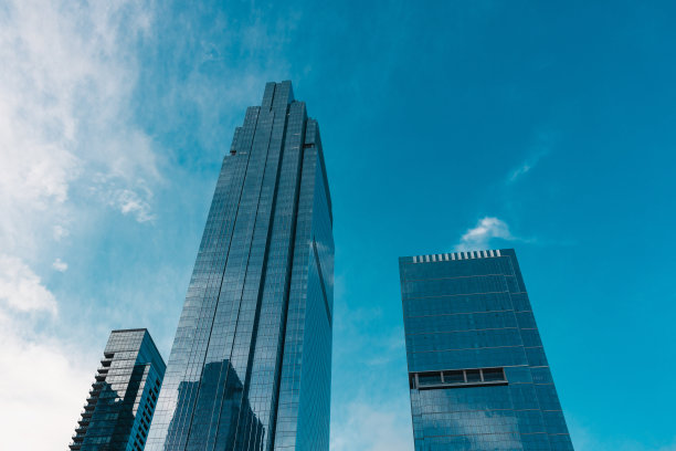 芝加哥城市摩天大楼-商业中心-美国-股票照片图片下载