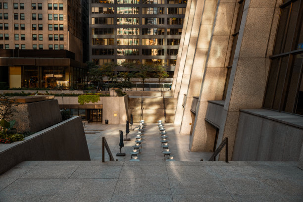 芝加哥城市摩天大楼-商业中心-美国-股票照片图片下载