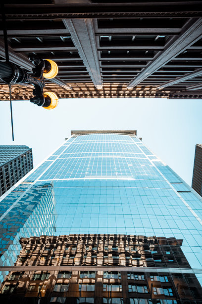 芝加哥城市摩天大楼-商业中心-美国-股票照片图片下载