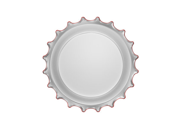 红色瓶盖孤立在白色背景图片下载