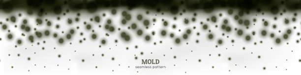 黑模水平无缝图案矢量现实图片下载