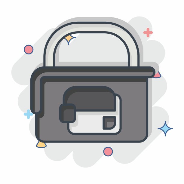 图标的行李。与酒店服务相关的标志。漫画风格。简单的设计说明图片下载