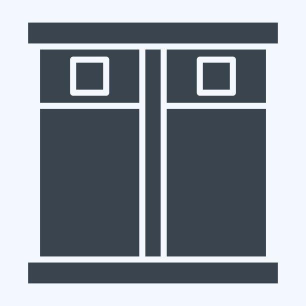 图标。与酒店服务相关的标志。字形风格。简单的设计说明图片下载