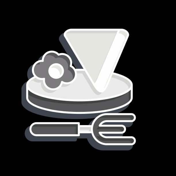 图标的早餐。与酒店服务相关的标志。光滑的风格。简单的设计说明图片下载