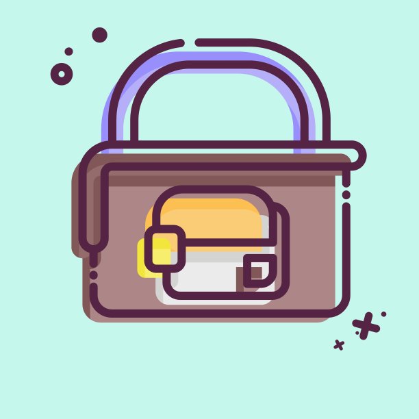 图标的行李。与酒店服务相关的标志。MBE风格。简单的设计说明图片下载