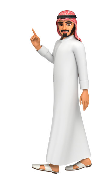 边走边说的阿拉伯人图片下载