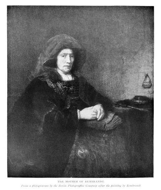伦勃朗肖像，荷兰艺术家伦勃朗的母亲，17世纪荷兰文化图片下载
