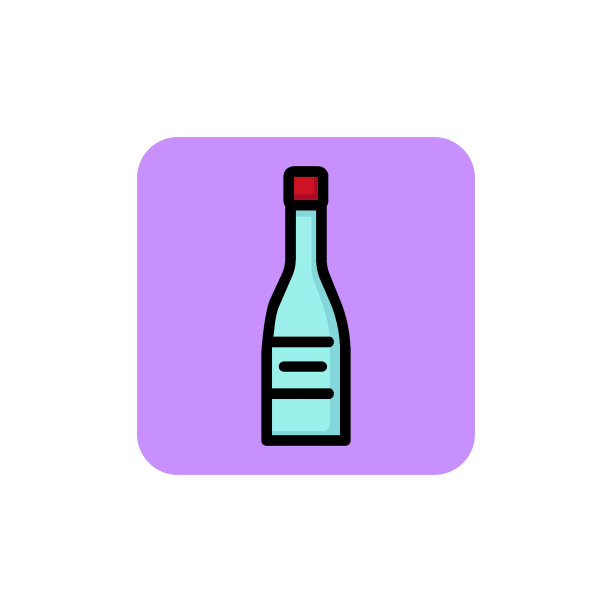 伏特加酒瓶图标图片下载