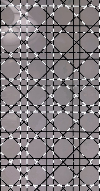 双玻璃图案墙装饰栅栏铁丝网边界障碍图片下载
