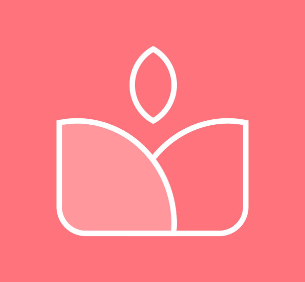 花自然粉红色的标志向量图片下载