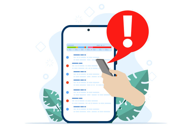 全文件夹概念。清理手机或电脑的内存或存储空间。内存空间满通知。现代平面卡通风格。矢量插图在白色的背景。图片下载