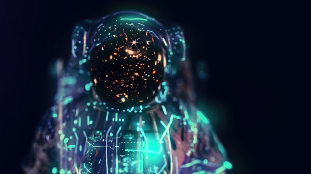 宇航员在外太空图片下载