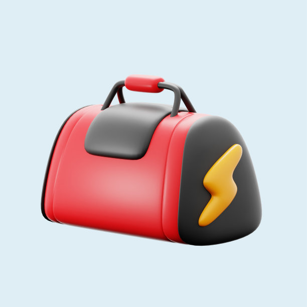 运动包健身健身器材包三维图标渲染设计图片下载