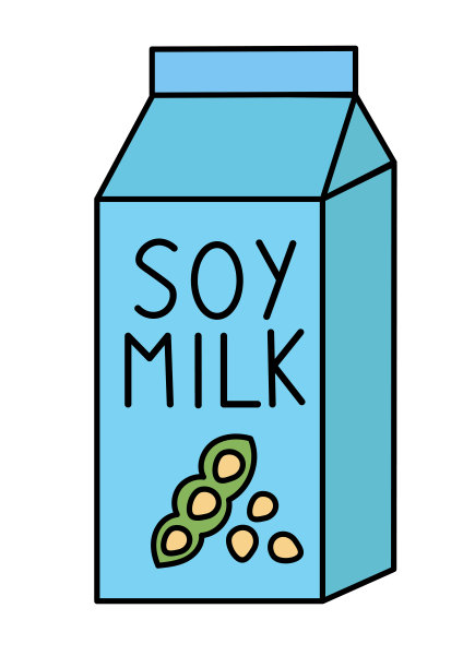 大豆素食牛奶。纸箱包装。矢量平面插图。图片下载