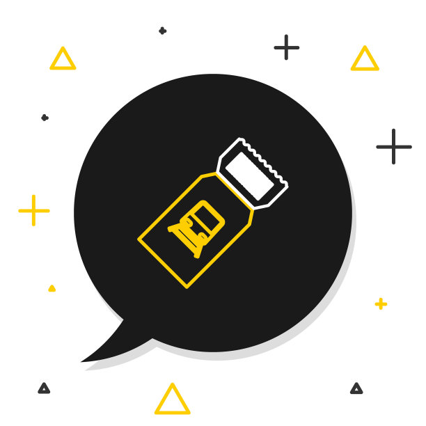 线路火车票图标孤立的白色背景。乘火车旅行。色彩缤纷的轮廓概念。向量图片下载