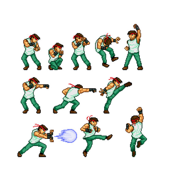 t恤male_fighter01_all_green图片下载