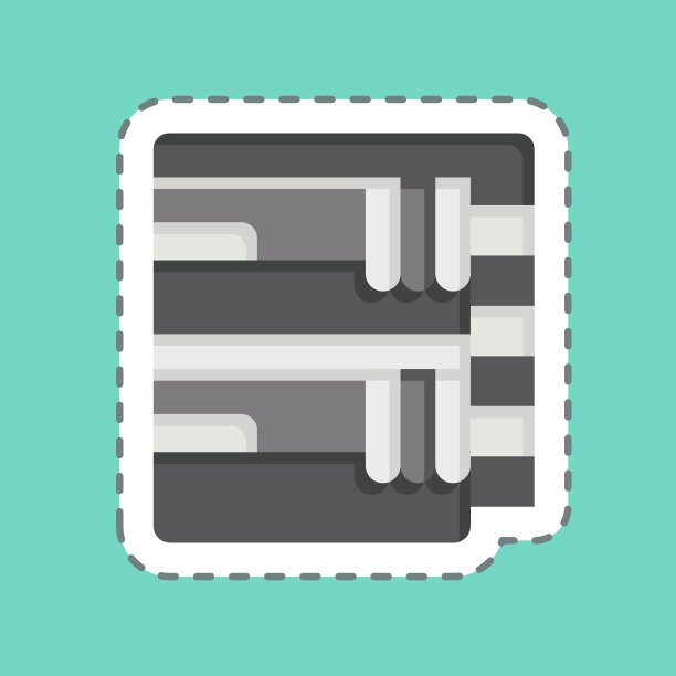 贴纸线切割火车床。与火车站标志有关。简单的设计说明图片下载