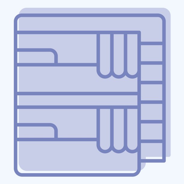 图标火车床。与火车站标志有关。双音风格。简单的设计说明图片下载