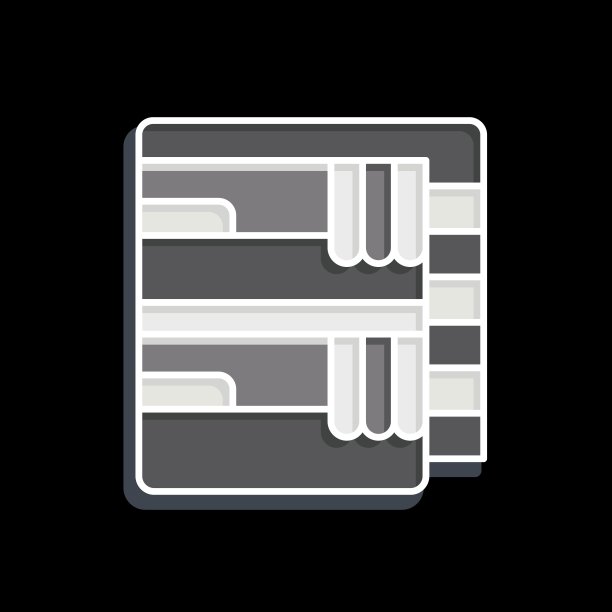 图标火车床。与火车站标志有关。光滑的风格。简单的设计说明图片下载