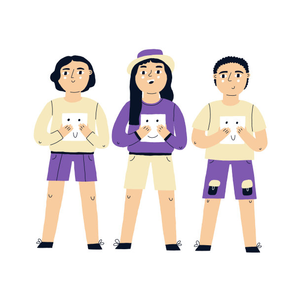 幼儿园小朋友的情感卡片图片下载